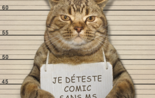 La police la plus détestée Comic Sans MS