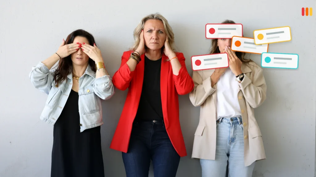 Equipe Majelan avec labels IA discrets sur le mur
